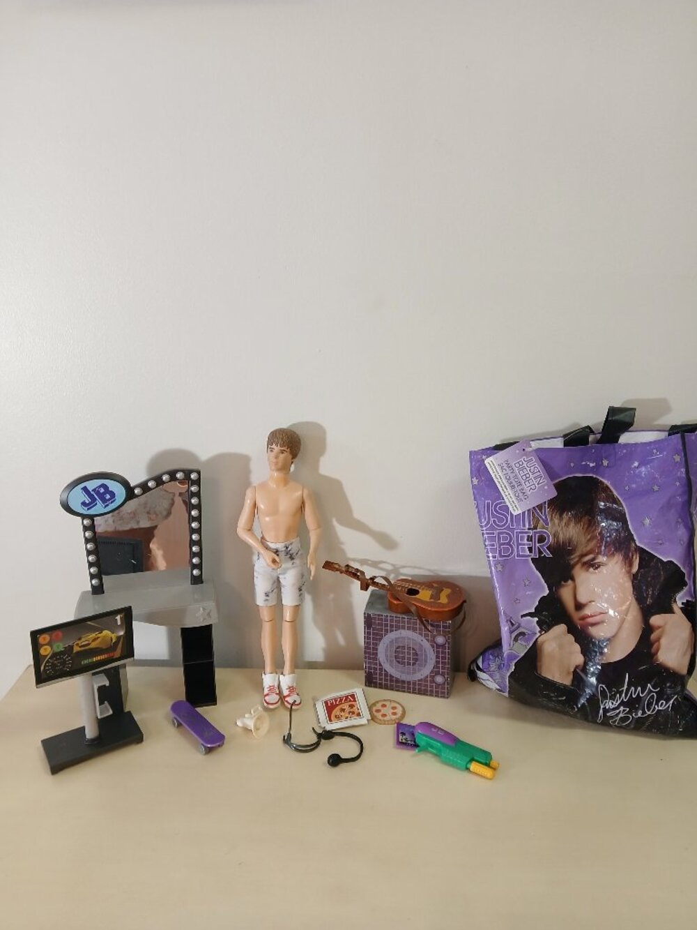 Justin Bieber doll with 12 accessories
